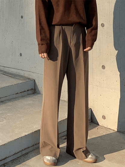 [David&me] Loose Silhouette Flare Slacks st1031