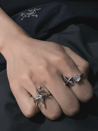 [CHEALIMPID] Sparkling Diamonds Design Rings st1872