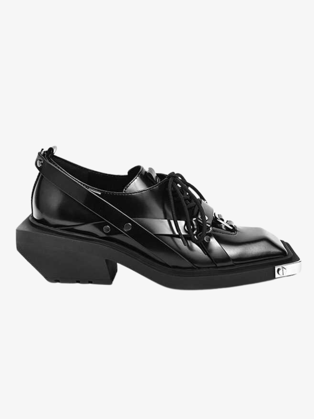 metal head decoration square shoes st2188