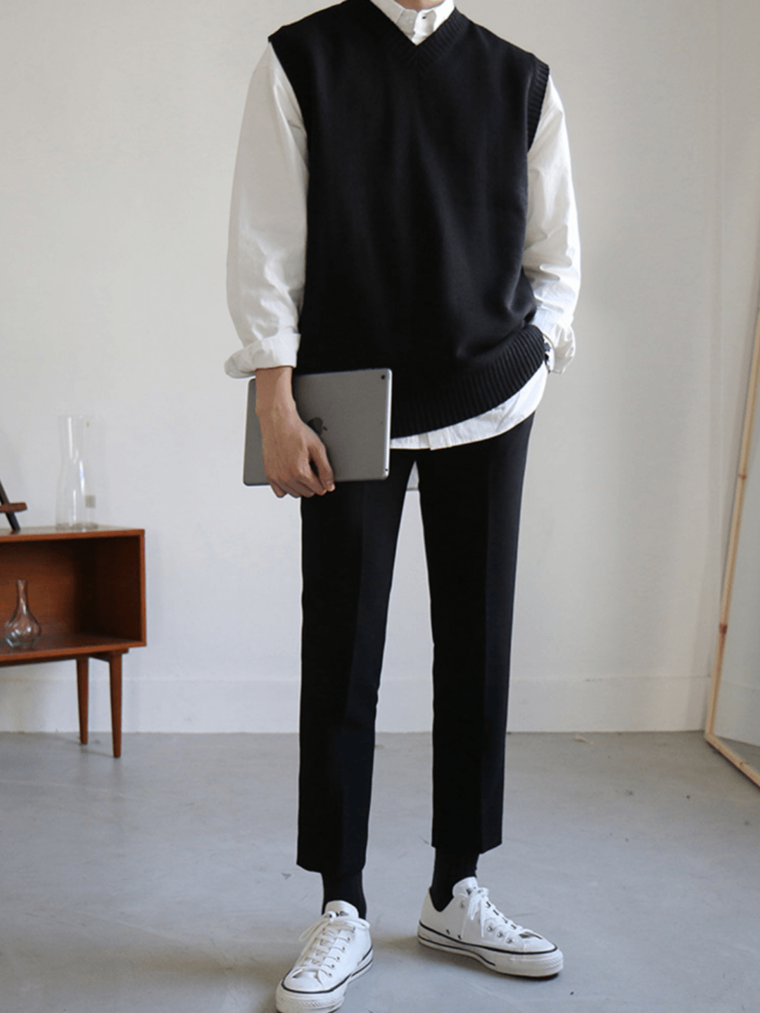 [MRCYC] Color V Neck Vest st1040