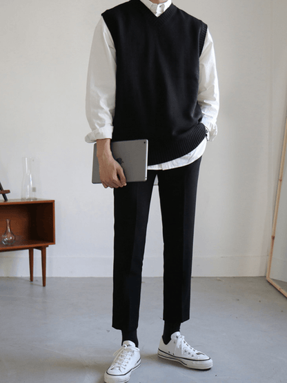 [MRCYC] Color V Neck Vest st1040
