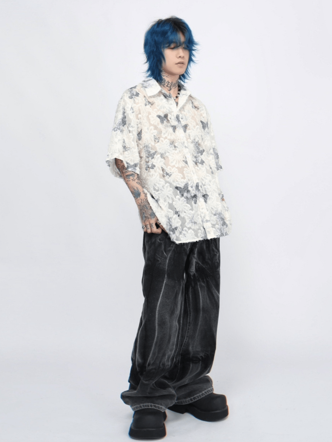 [Mz] butterfly design shirt st2265