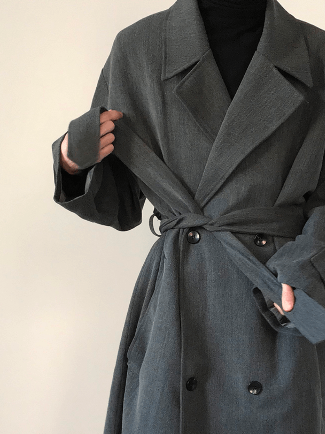 [COLN] Double Breasted Coat st1536