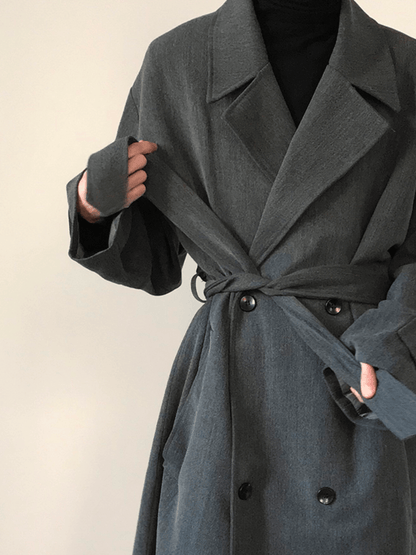 [COLN] Double Breasted Coat st1536