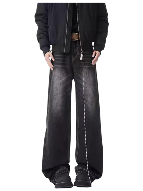 [xhhx] DIRTY FLARE-CUT JEANS st5042