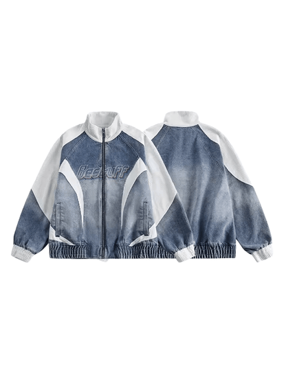 [XPKAEAX] denim loose trend white jacket st1906