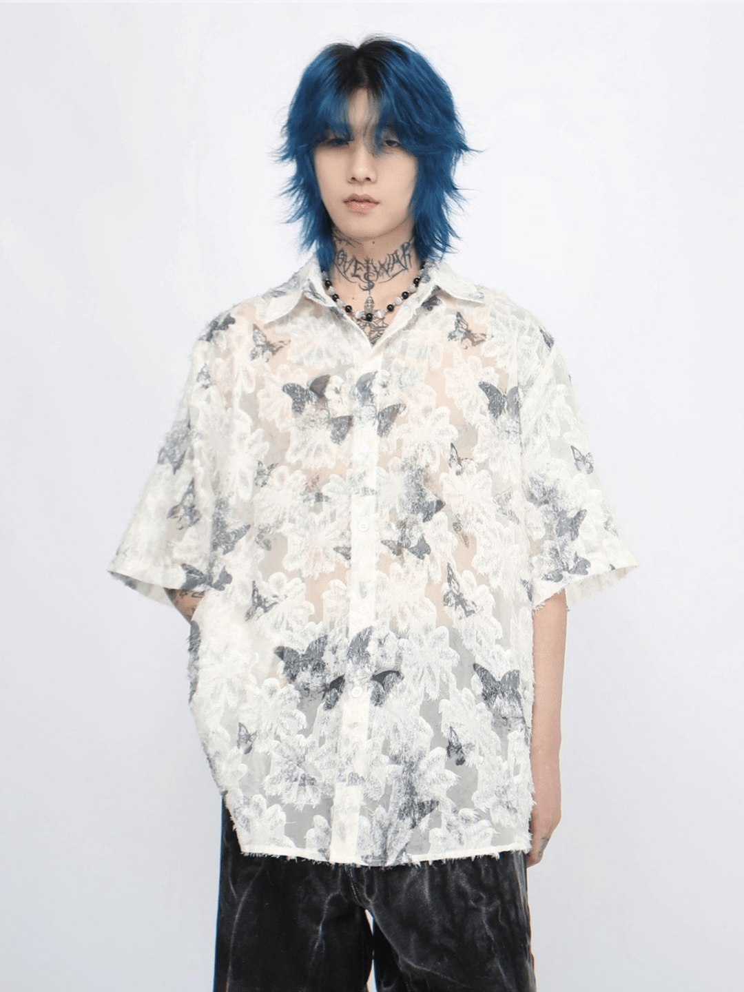 [Mz] butterfly design shirt st2265