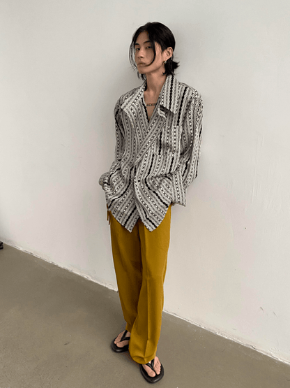 [GENESISBOY] silk drape loose shirt st1310