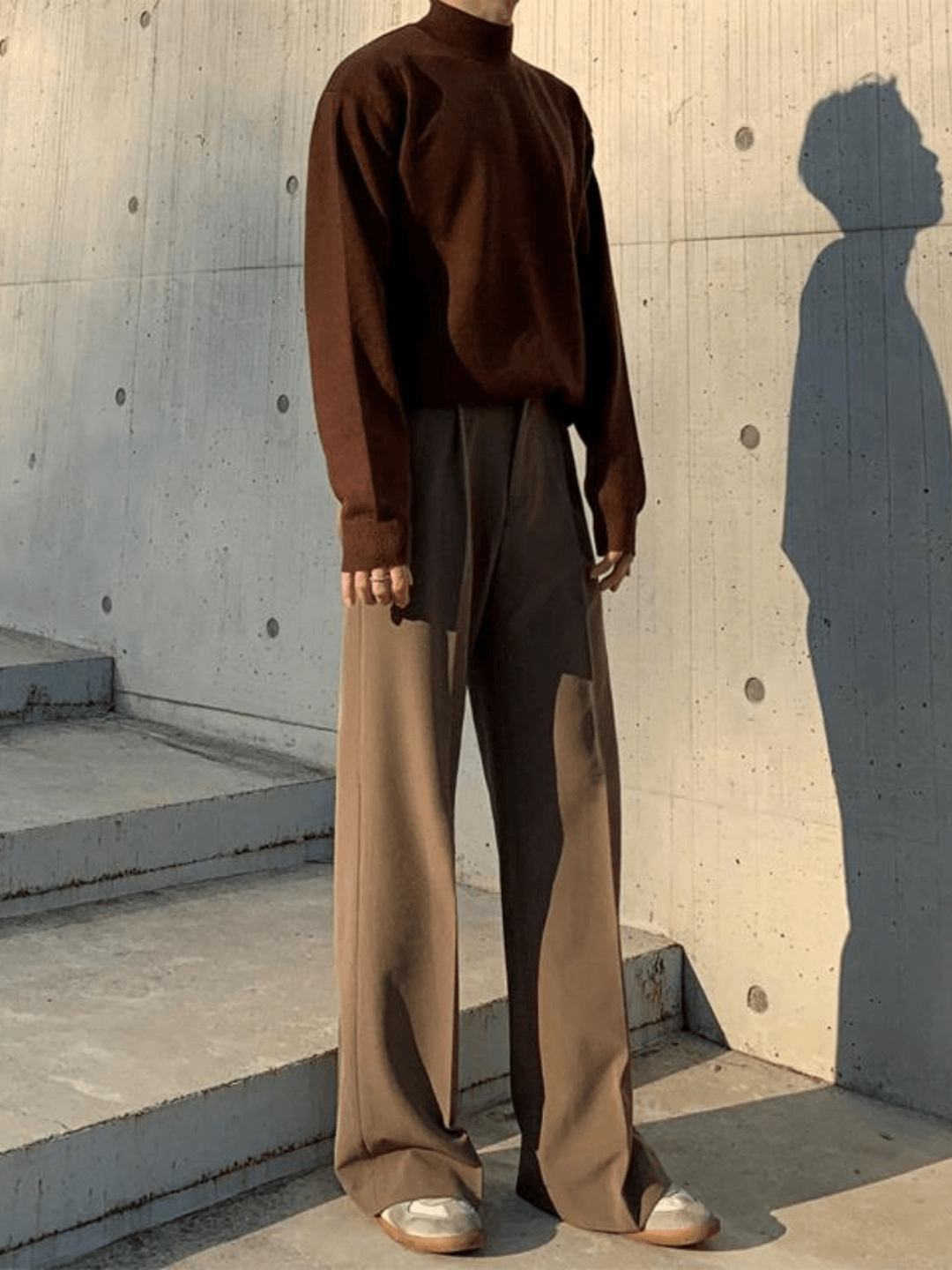 [David&me] Loose Silhouette Flare Slacks st1031