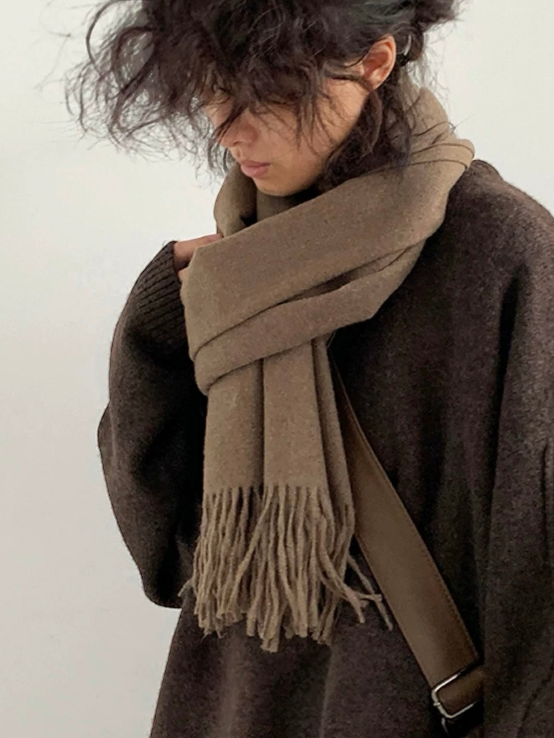 [Jiwuus] FAUX CASHMERE MUFFLER st2053