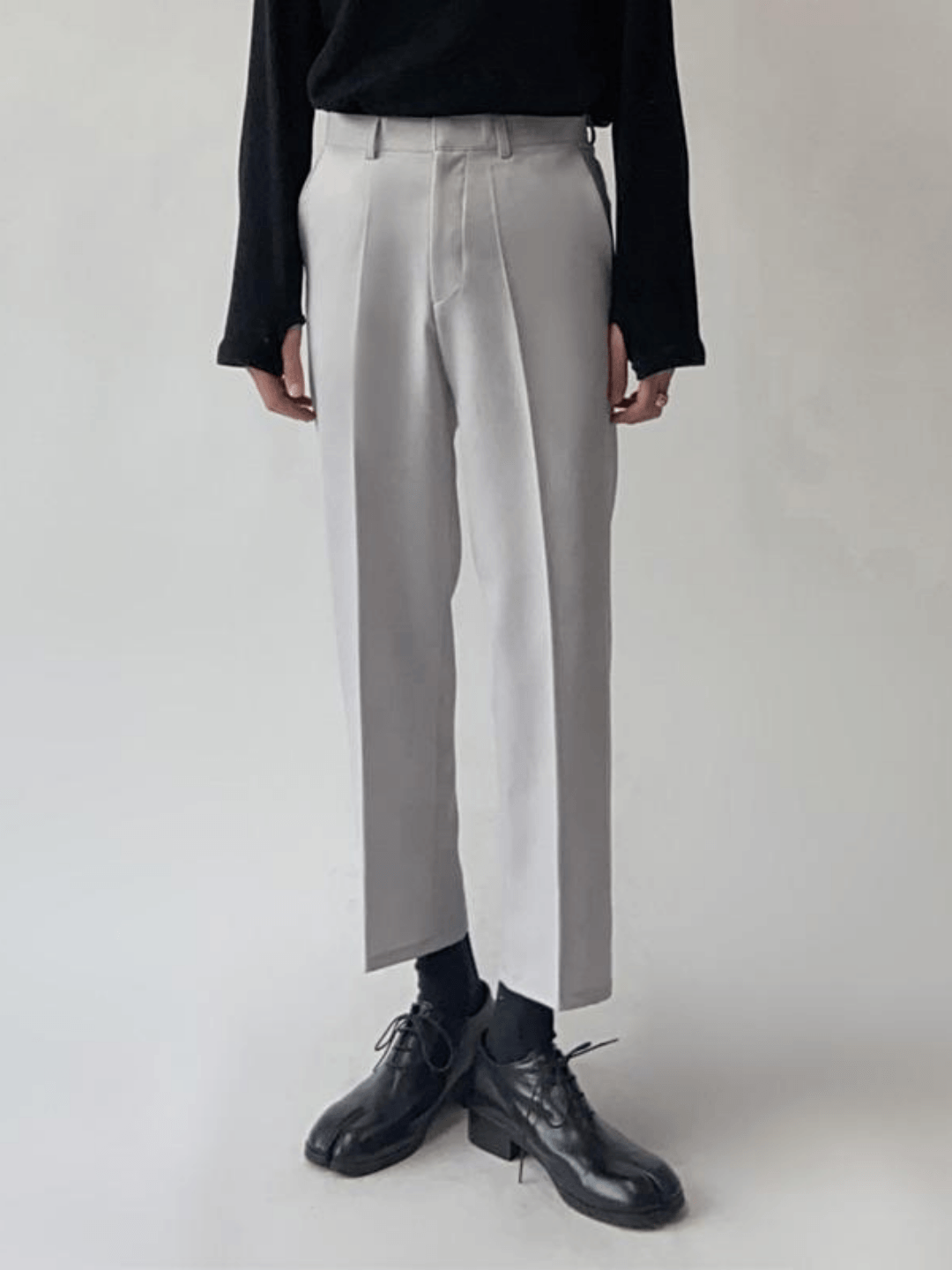[David&me] Center Press Ankle Slacks st1019
