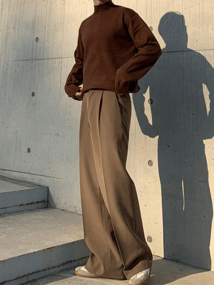 [David&me] Loose Silhouette Flare Slacks st1031