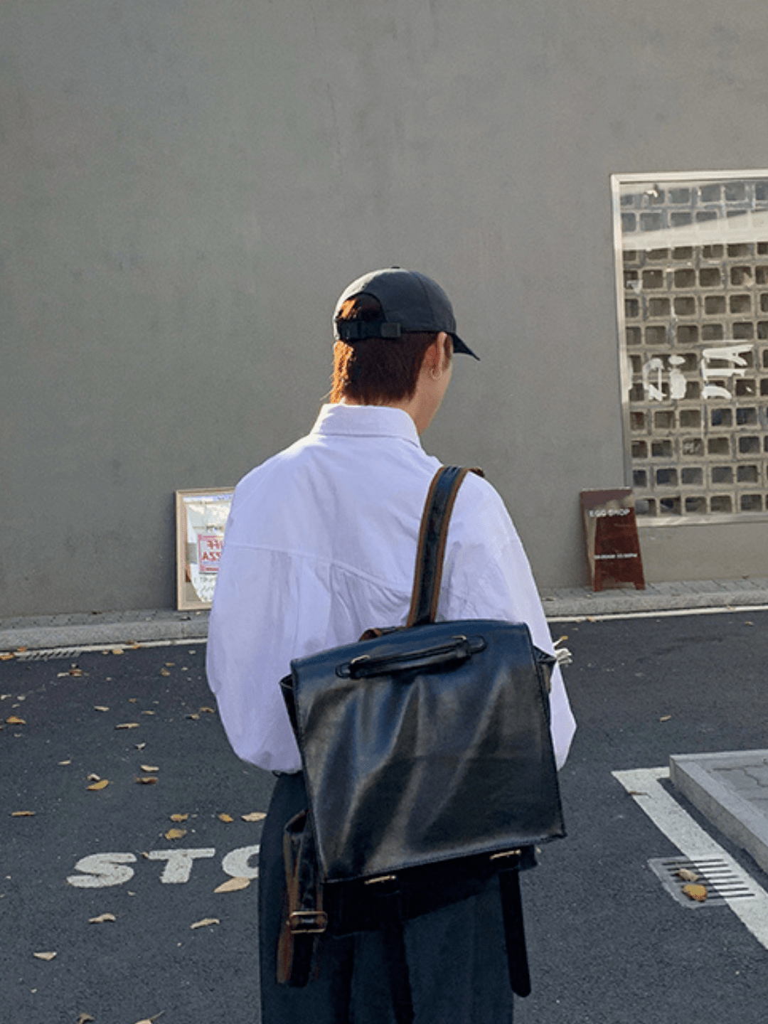 Leather British Backpack st1863