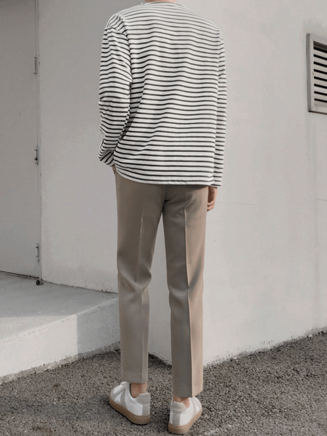 [MRCYC] border long T-shirt st1223