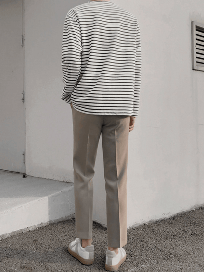 [MRCYC] border long T-shirt st1223
