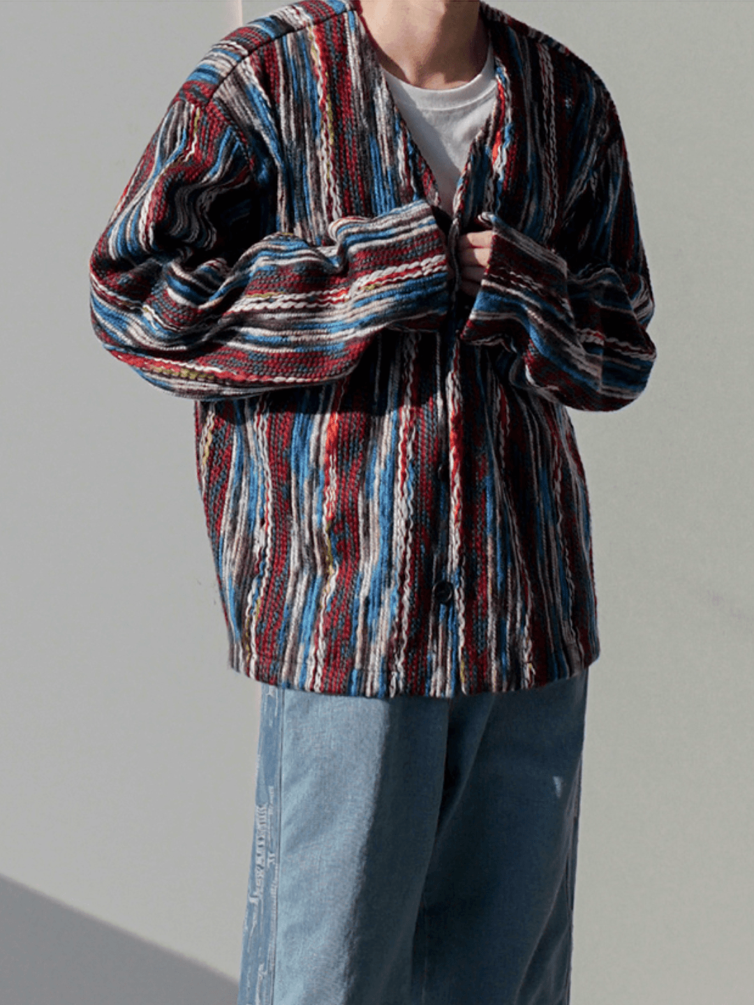 [MRCYC] Middle Color Design Cardigan ST1528