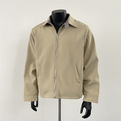 [FLAT ROOM] CLEANFIT PLAID COLLAR ZIP JACKET st5010