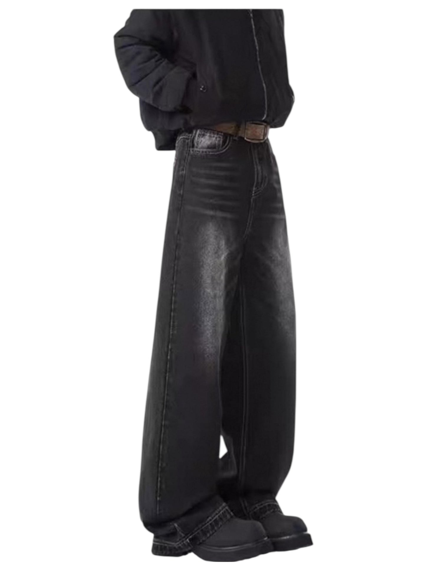 [xhhx] DIRTY FLARE-CUT JEANS st5042