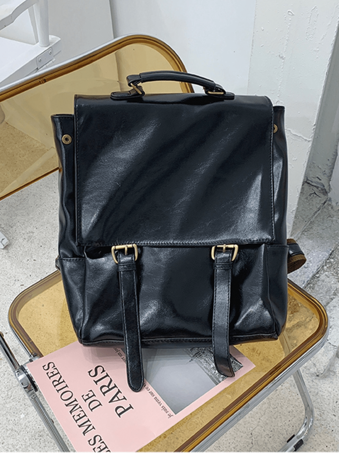 Leather British Backpack st1863