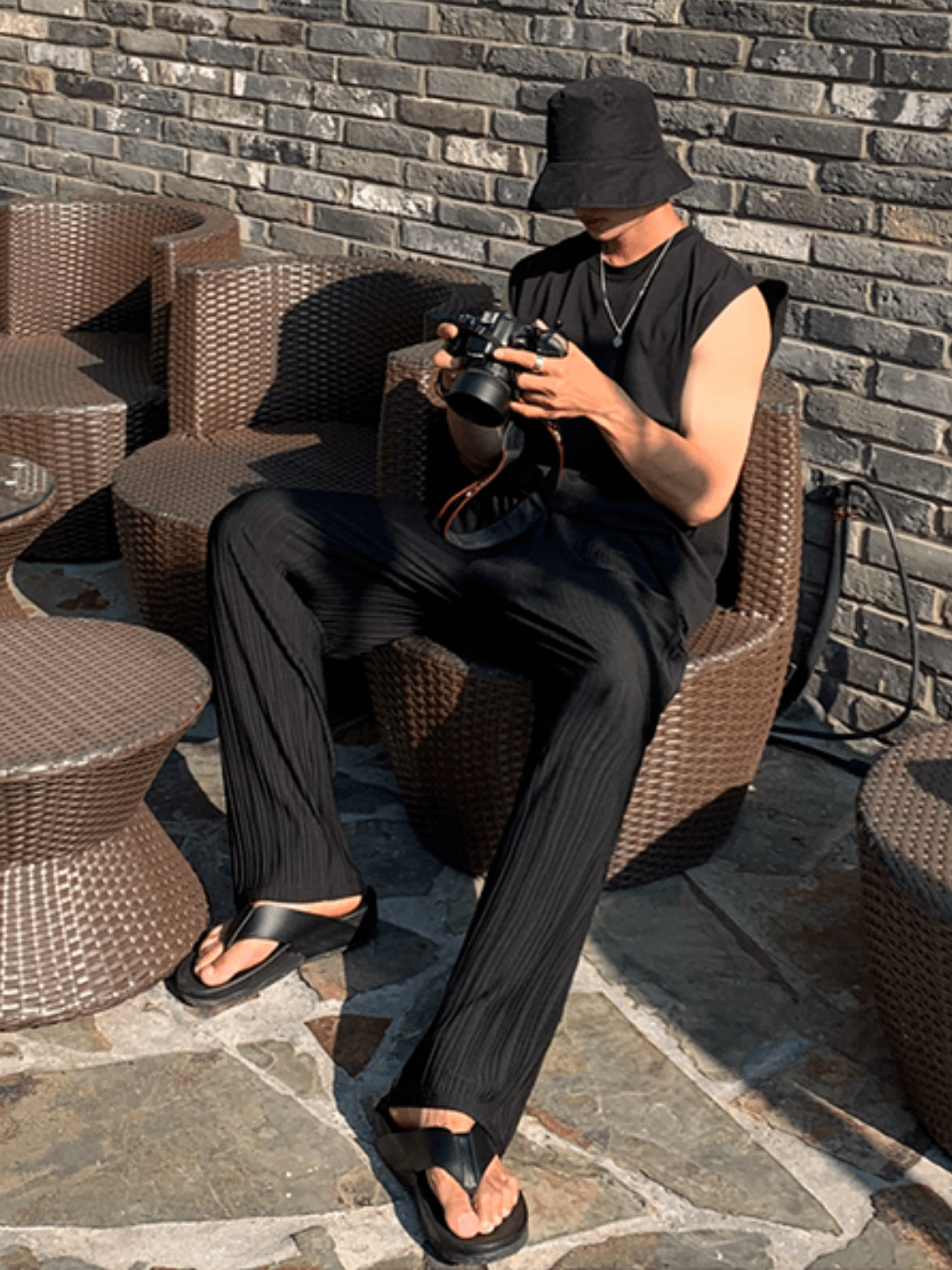 [MRCYC] Straight Pleated Pants st1223