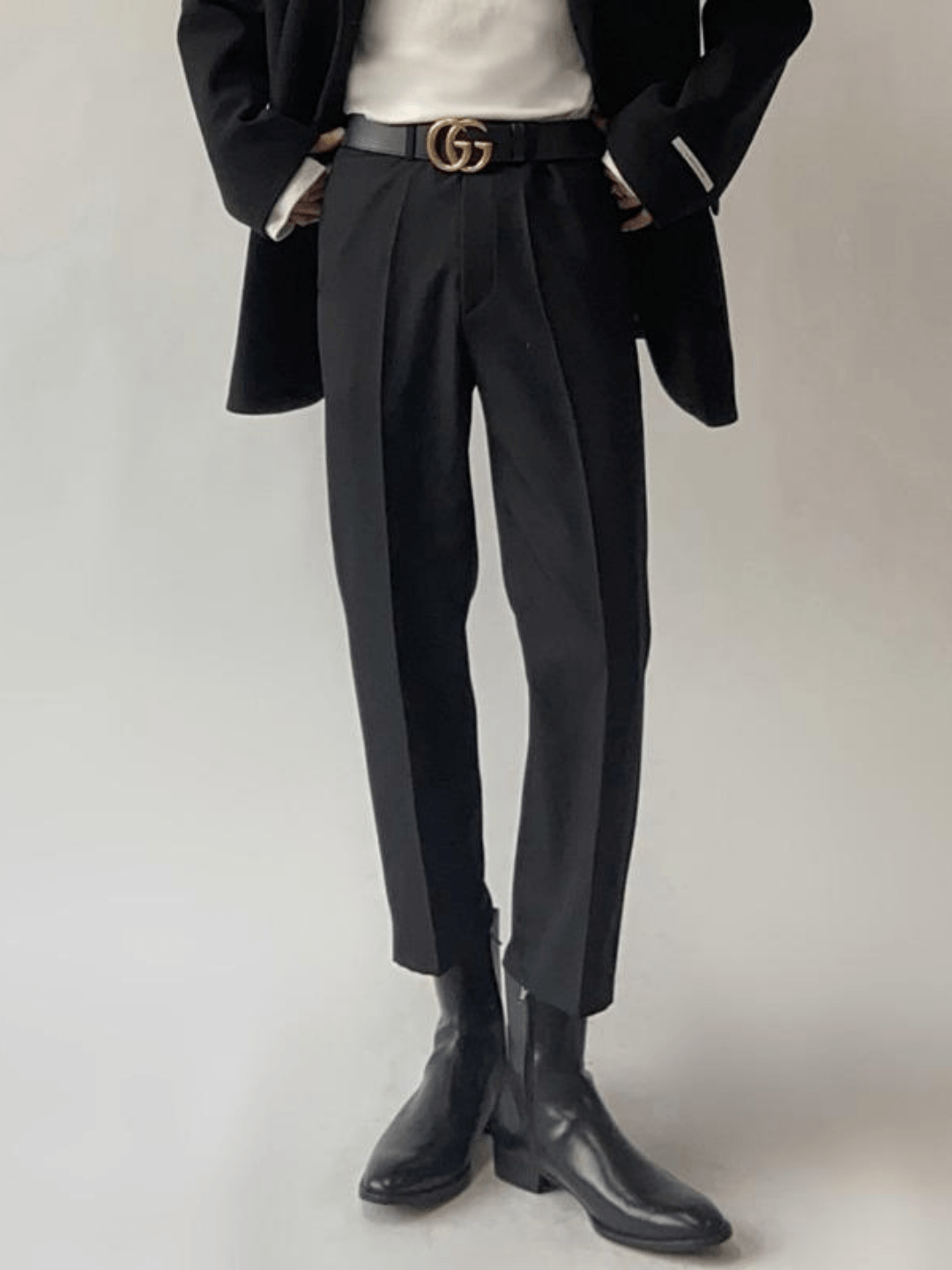 [David&me] Center Press Ankle Slacks st1019