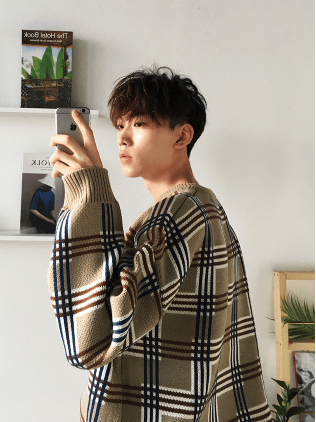 [MRCYC] Plaid Overknit st1623