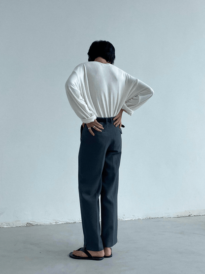 [GENESISBOY] Wool feel fabric high T-shirt st1303