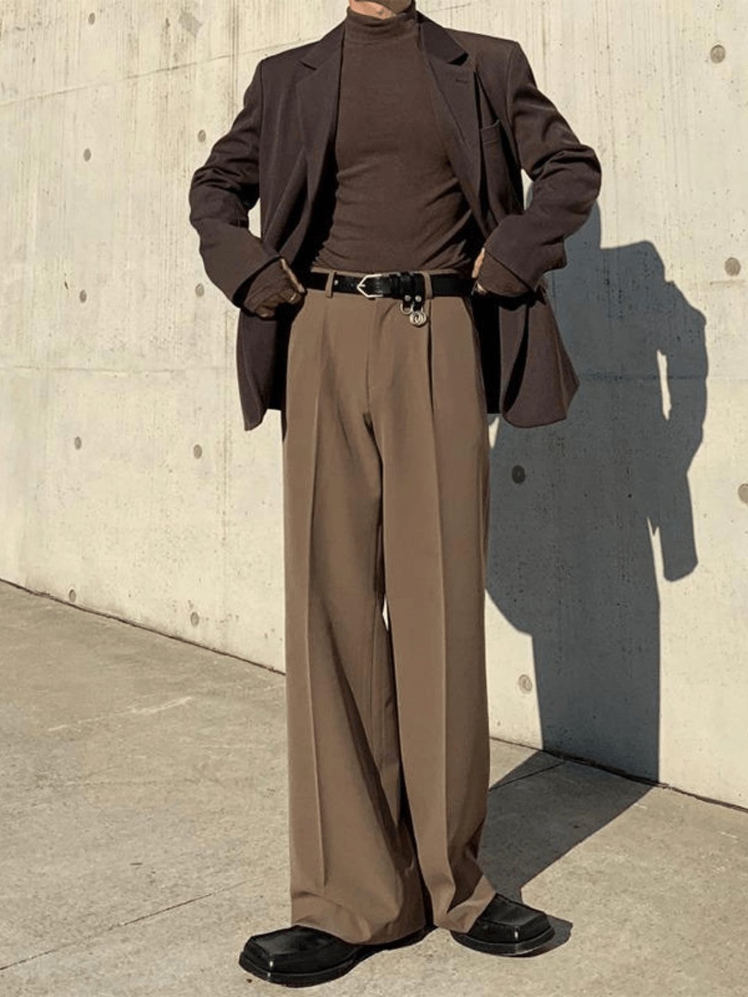 [David&me] Loose Silhouette Flare Slacks st1031