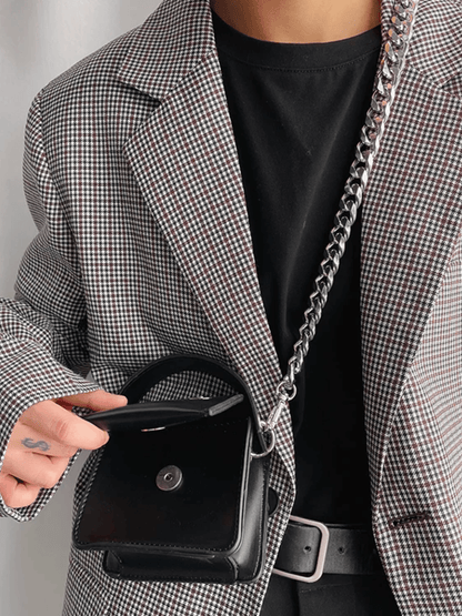 Chain small leather bag st1528