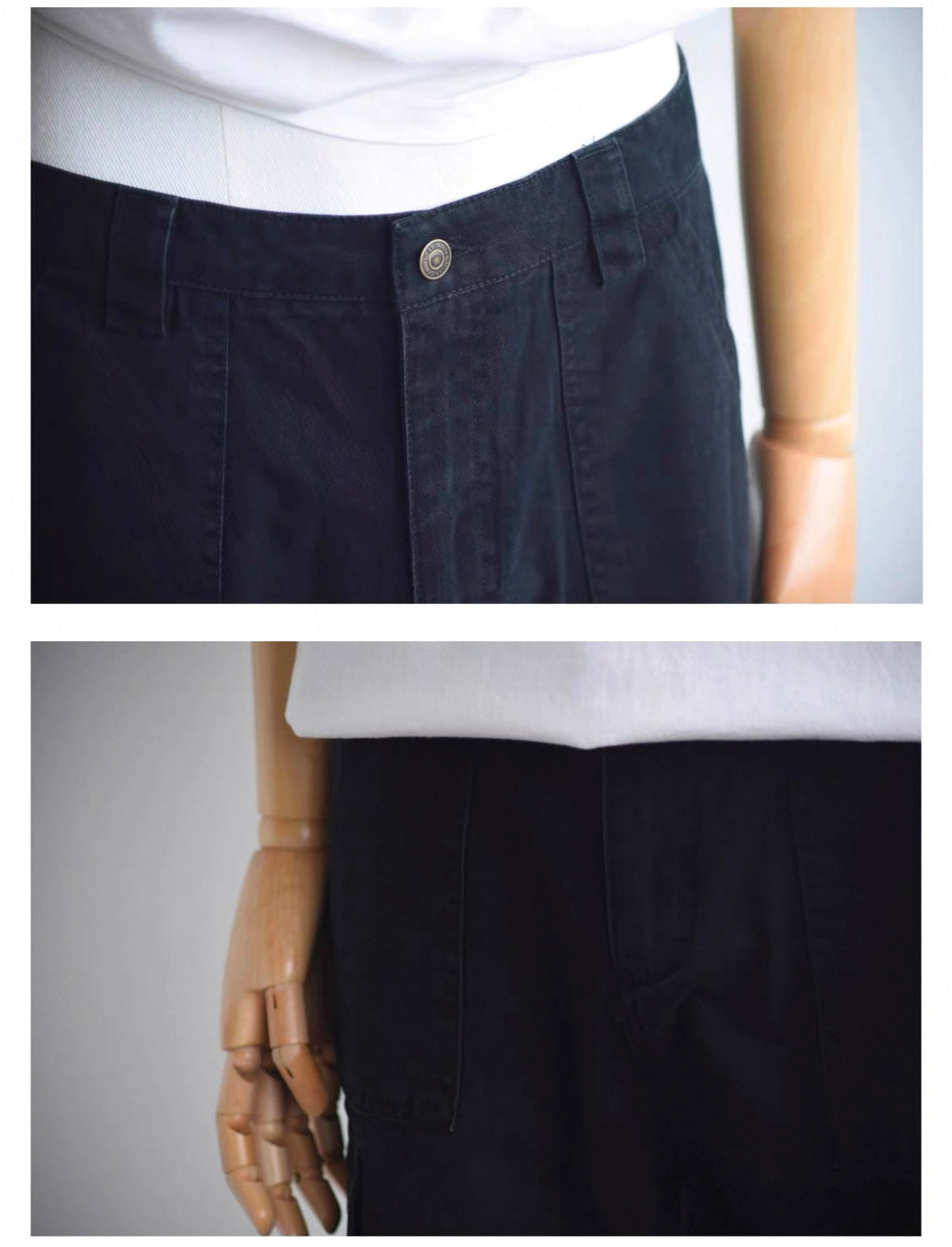 [HFB] RELAXED STRAIGHT-LEG CARGO PANTS st4010