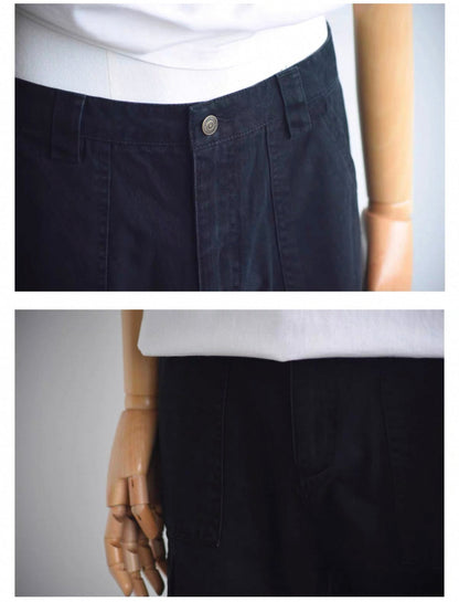 [HFB] RELAXED STRAIGHT-LEG CARGO PANTS st4010