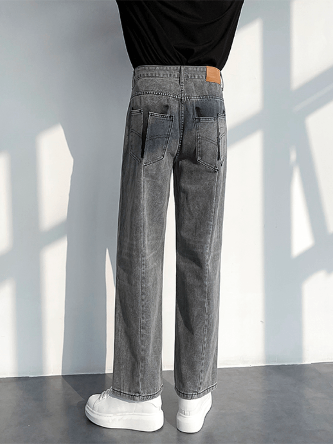 [HOHO] Loose Straight Denim Pants st1234