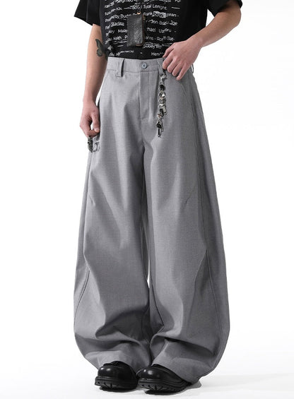 [BLANKIN] DRAPED PLEAT WIDE TROUSERS st5014