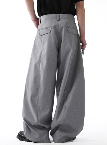 [BLANKIN] DRAPED PLEAT WIDE TROUSERS st5014