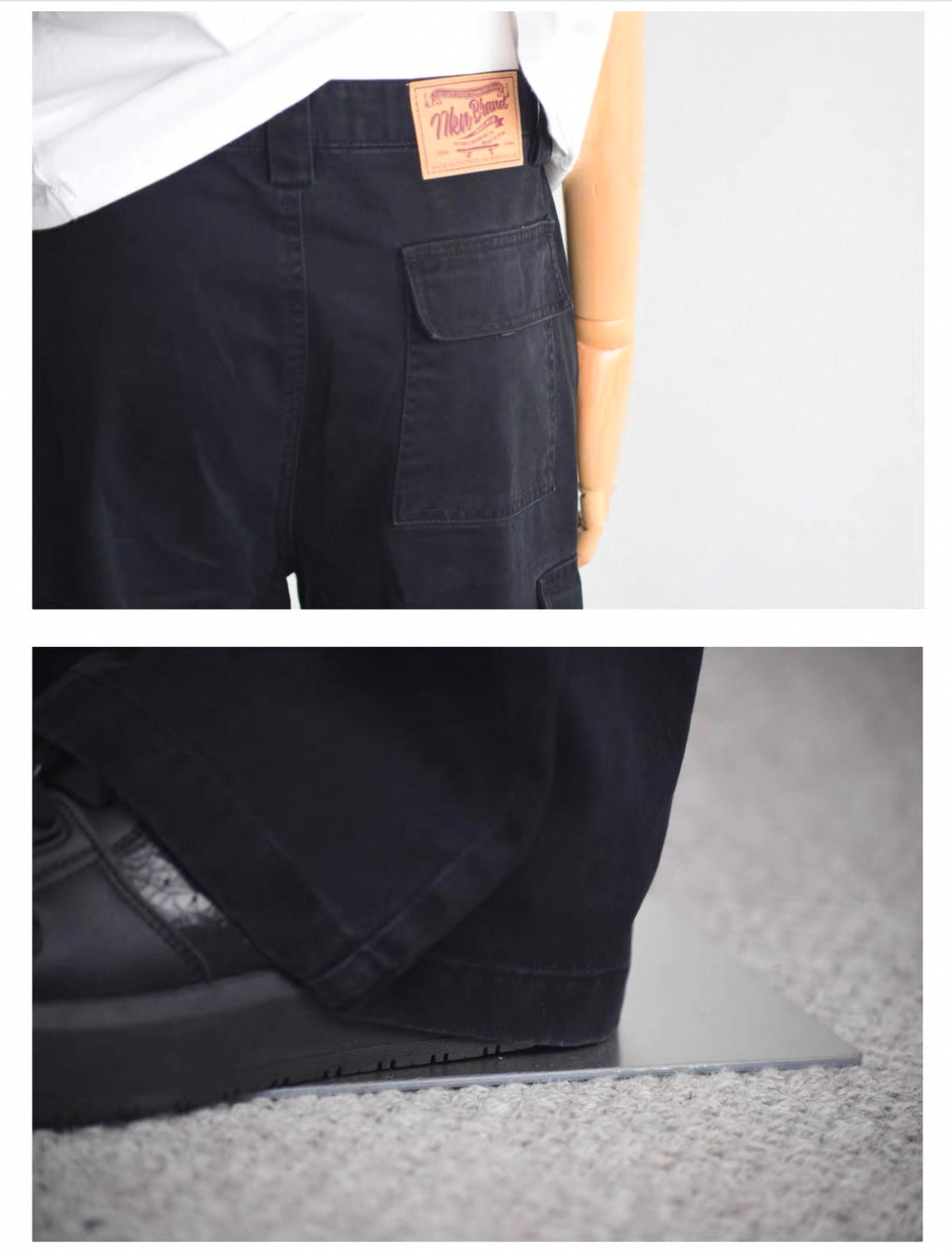 [HFB] RELAXED STRAIGHT-LEG CARGO PANTS st4010