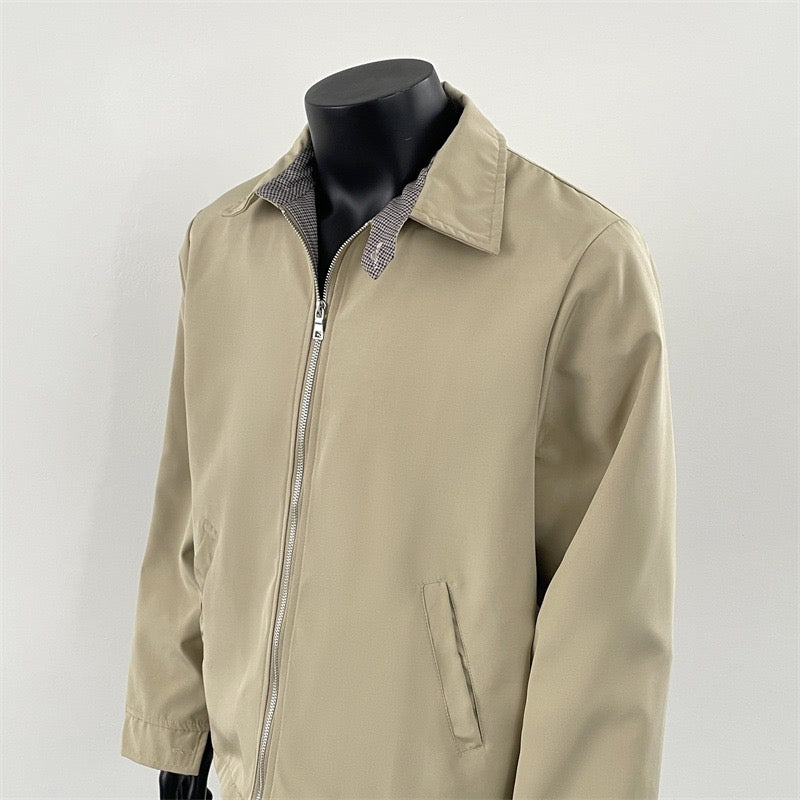 [FLAT ROOM] CLEANFIT PLAID COLLAR ZIP JACKET st5010