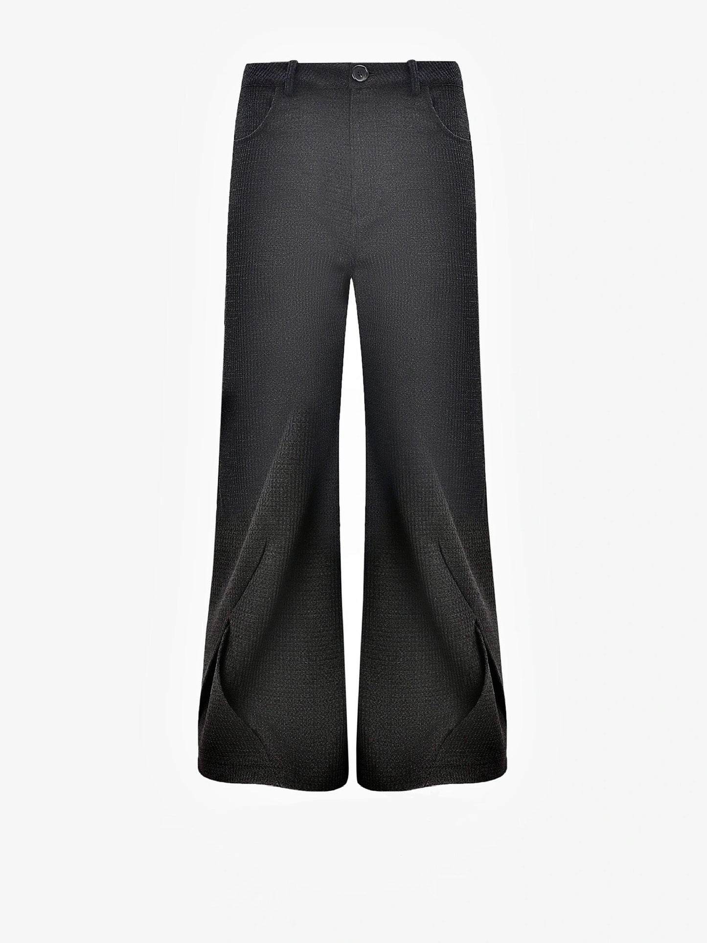 [Jaksaa3A] TEXTURED SLIT-PANEL WIDE TROUSERS st5025
