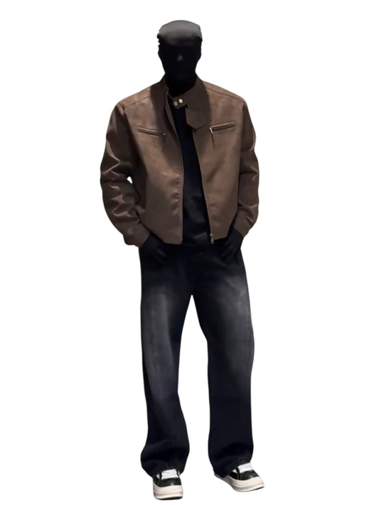 [AutumnWind] AGED RIDER CROP JACKET st5031