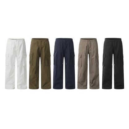 [Feel lonely] VINTAGE WIDE-LEG UTILITY CARGO PANTS st2051