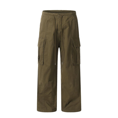 [Feel lonely] VINTAGE WIDE-LEG UTILITY CARGO PANTS st2051