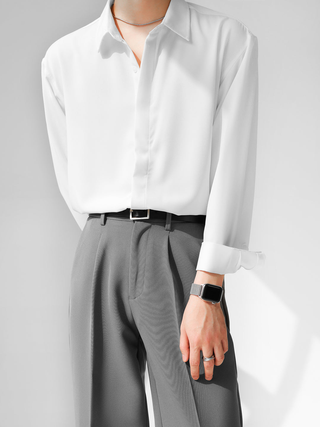 [HOHO] Simple Design Shirt st1120