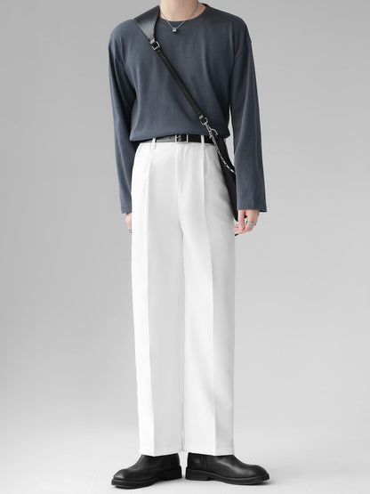 [HOHO] Self-made high-end drape solid color T-shirt ST1750