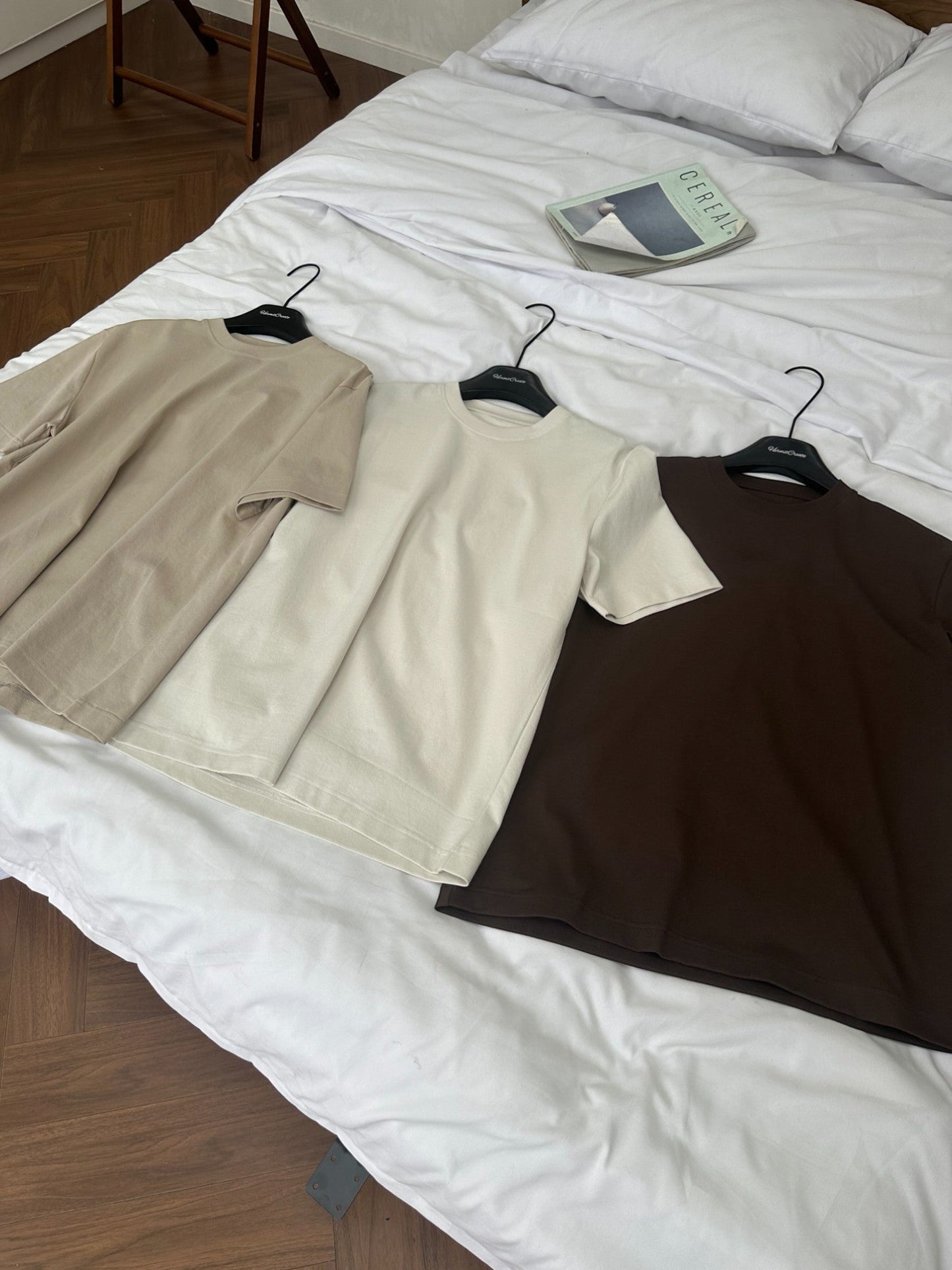 [Hermit] SILK-BLEND MICROTEXTURE Ｔ-shirt st5022