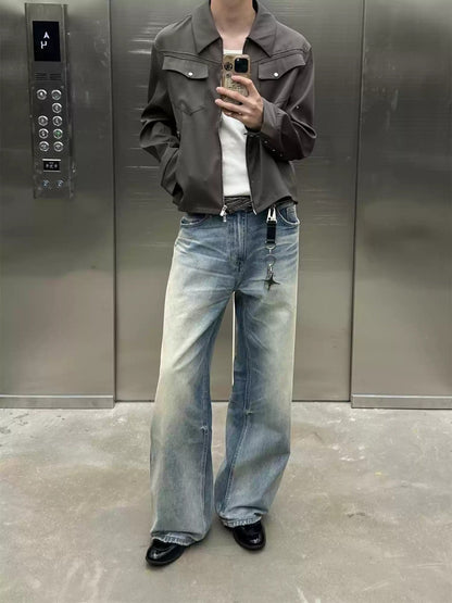 [TBR] WASHED A-CUT JEANS st5026