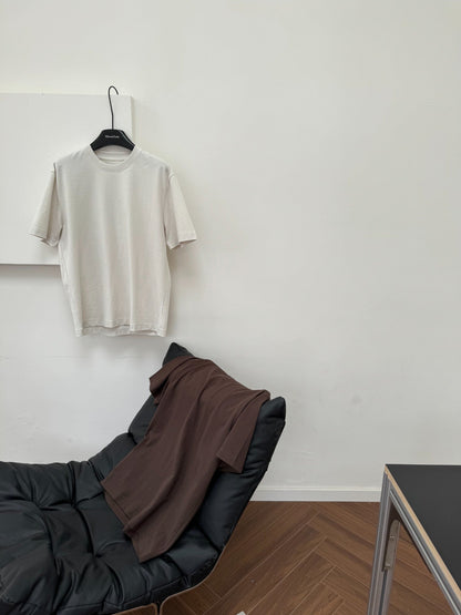 [Hermit] SILK-BLEND MICROTEXTURE Ｔ-shirt st5022
