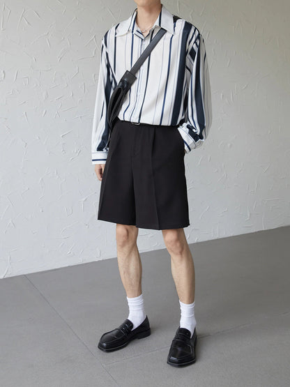 [DAZIONSED] STRIPE LONG SHIRT ST1135