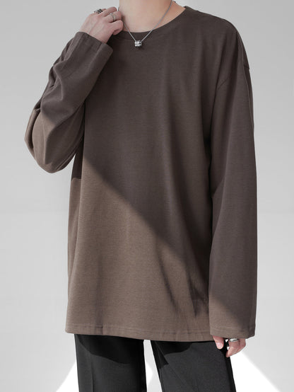 [HOHO] Self-made high-end drape solid color T-shirt ST1750