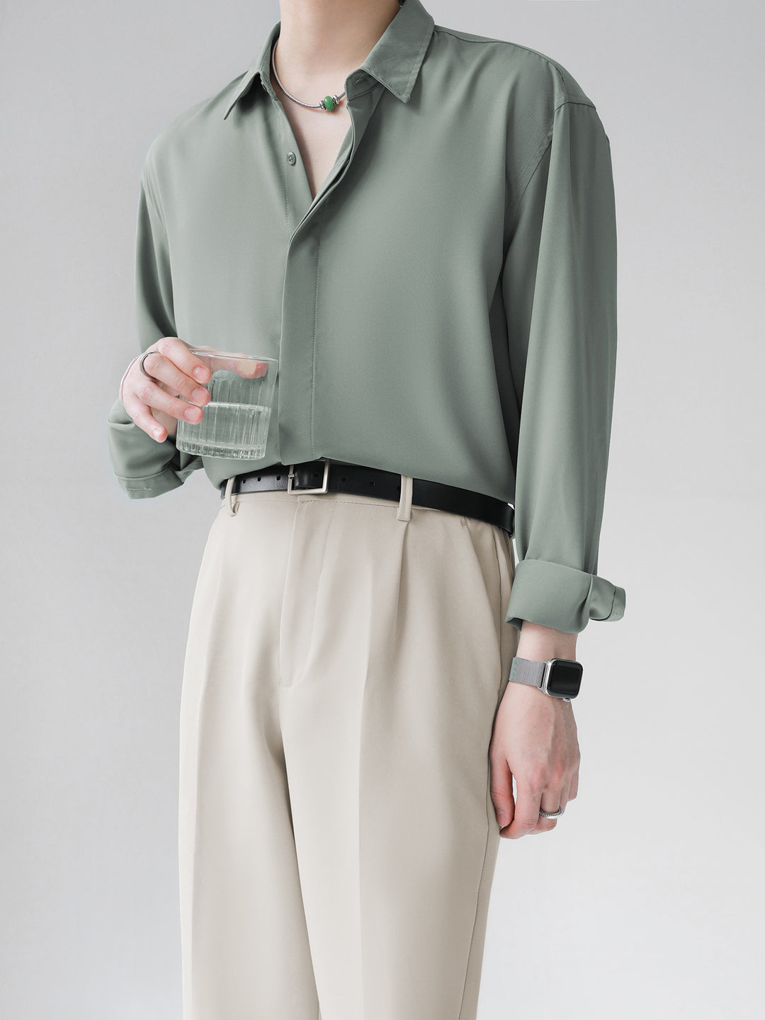 [HOHO] Simple Design Shirt st1120