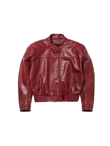 [REGEN ZONE] DRAGON-BLADE FAUX LEATHER JACKET st5026