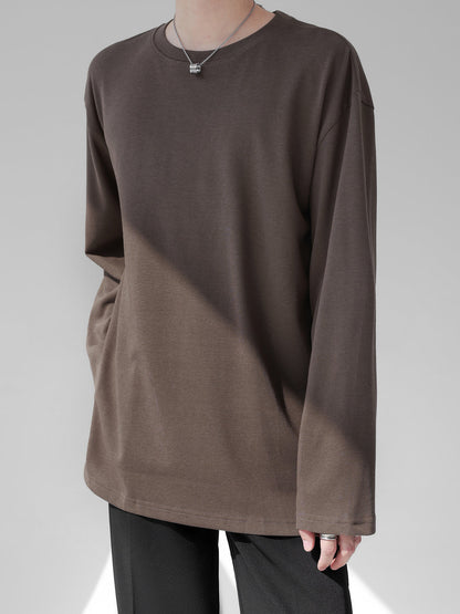 [HOHO] Self-made high-end drape solid color T-shirt ST1750